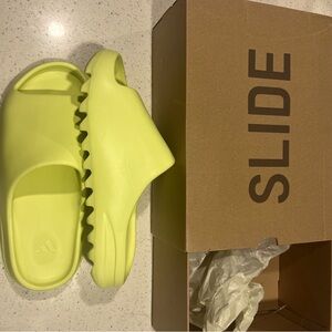 Yeezy Slides in Glow Green | Ultra Comfortable Slides | New with Box | Adidas